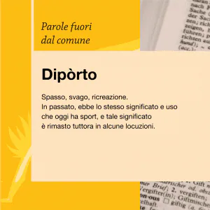 Parole fuori dal comune Diporto