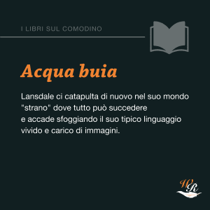 Joe R Lansdale Acqua buia Writers and Readers Libri sul comodino