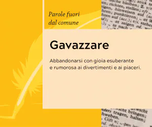 Writers and Readers Parole fuori dal comune Gavazzare