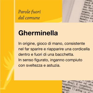 Writers and Readers Parole fuori dal comune Gherminella