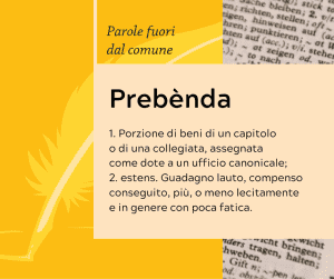 Writers and Readers Parole fuori dal comune Prebenda