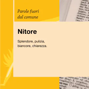 Parole fuori dal comune Nitore