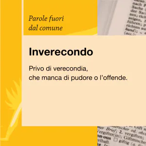 Parole fuori dal comune Inverecondo