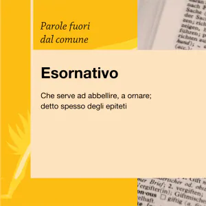 Parole fuori dal comune Esornativo