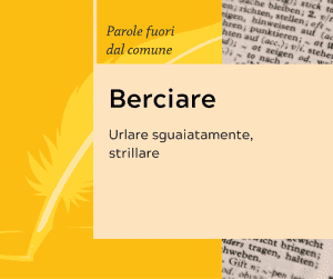 Parole fuori dal comune Berciare